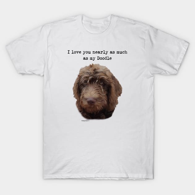 Doodle Dog Love T-Shirt by WoofnDoodle 